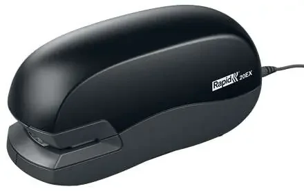 Rapid 20EX Fixativ Grapadora Electrica de Sobremesa – Hasta 20 Hojas – Utiliza Grapas 24/6 y 26/6 – Color Negro