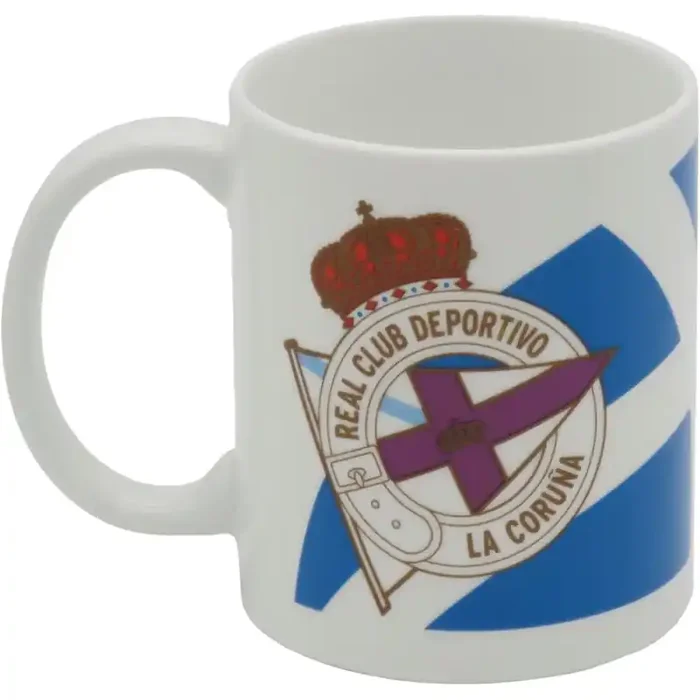 Real Club Deportivo de la Coruña, Taza Mug de desayuno producto oficial presentado en cajita diseño del club 330ml