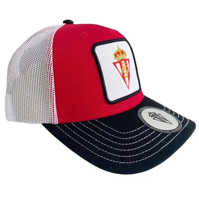 Real Sporting de Gijón gorra adulto Premium producto oficial escudo bordado