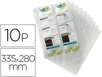 Recambio Fundas Duraclip Para Tarjetero 2384 Bolsa De 10 Hojas Capacidad 20 2389