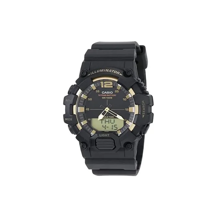 Reloj Casio analógico y digital HDC-700-9AV correa caucho color negra