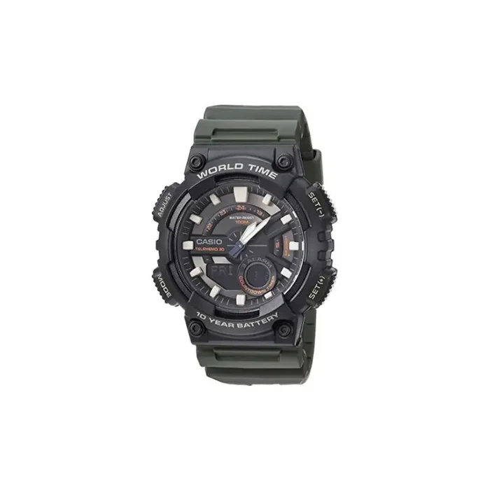 Reloj Casio Caballero AEQ-110W-1AV correa verde militar – Comprar tienda relojes casio