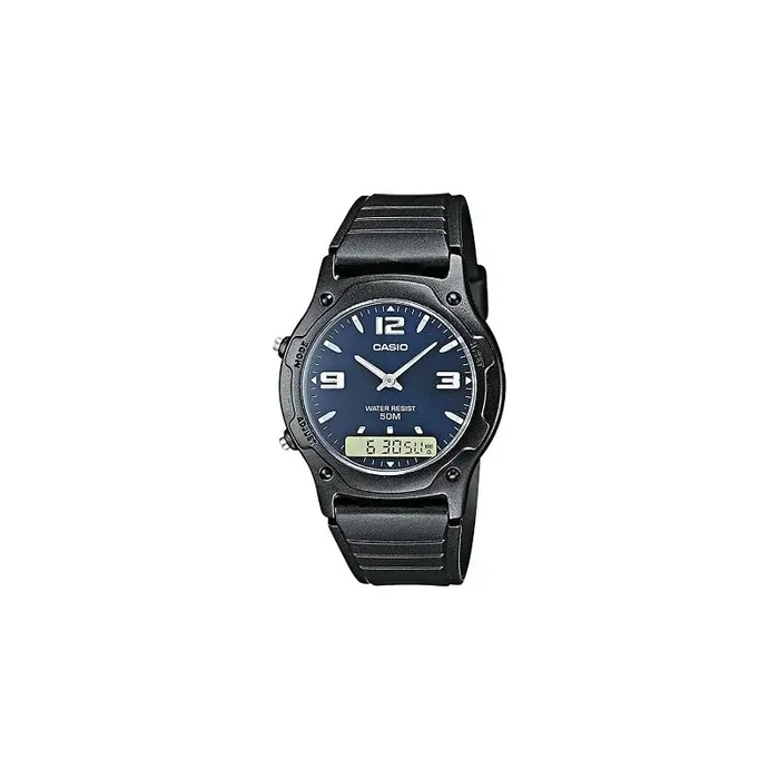 Reloj Casio caballero AW-49HE-2AV analógico y digital correa caucho