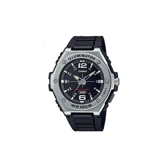 Reloj Casio caballero MWA-100H-1AV correa caucho, esfera negra