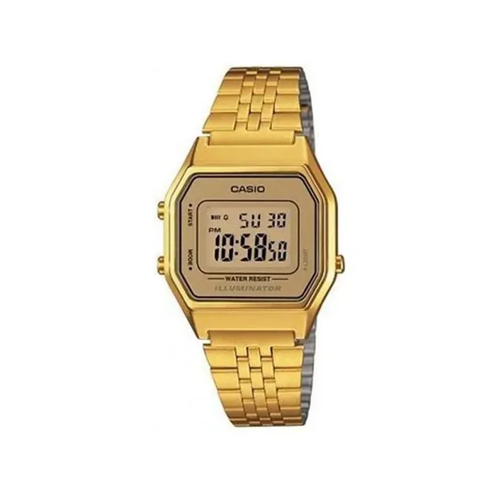 Reloj casio digita señora LA680WEGA-9ER caja y correa de acedro dorada esfera dorada vintage – COmprar precio casio originales