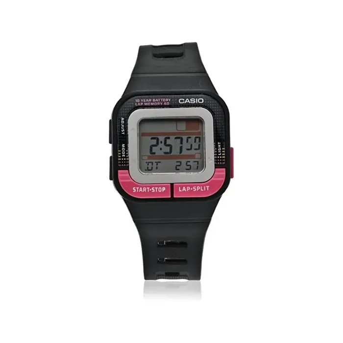 Reloj Casio digital mujer SDB-100-1B correa resina negra modelo vintage