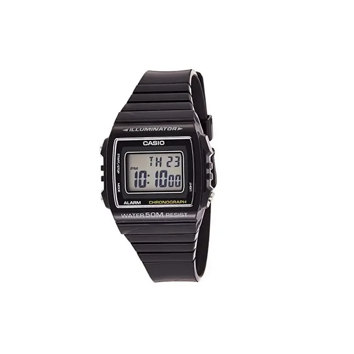 Reloj Casio digital W-215h-1av correa de resina color negra