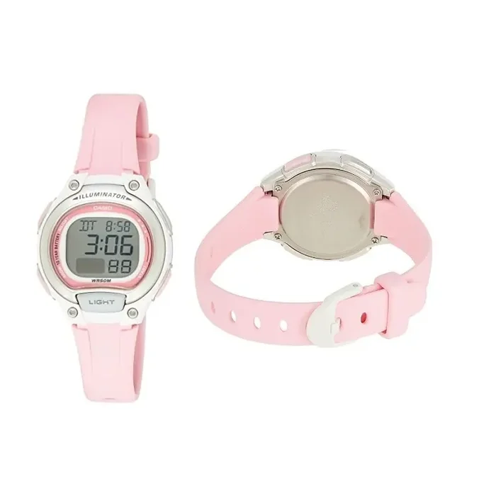 Reloj Casio juvenil LW-203-4AV correa rosa caucho