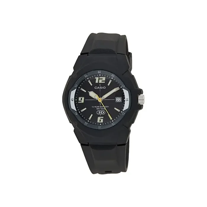 Reloj Casio MW-600F-2AV analógico caballero con calendario correa resina negra