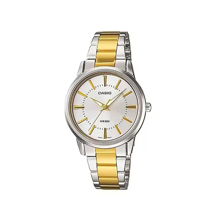 Reloj Casio señora LTP-1303SG-7A analógico correa metálica bicolor