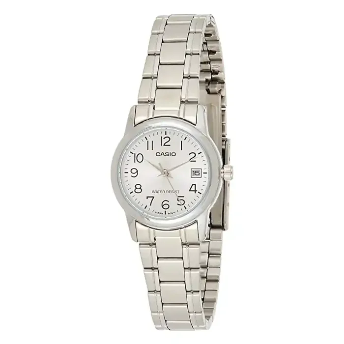 Reloj Casio Señora LTP-V002D-7BU plateado con calendario