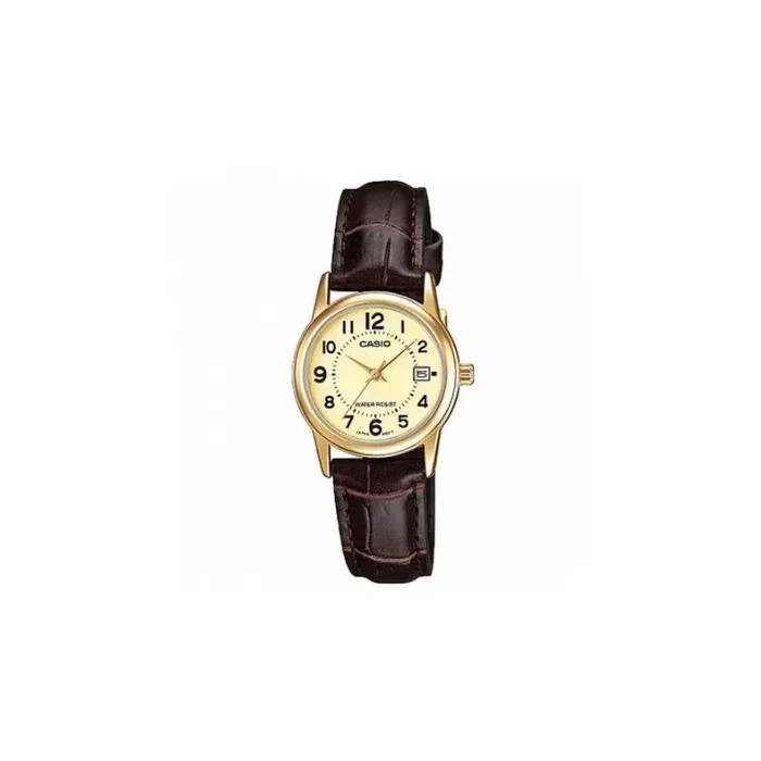 Reloj de Pulsera CASIO LTP-V002 Analógico para Mujer Color Marron
