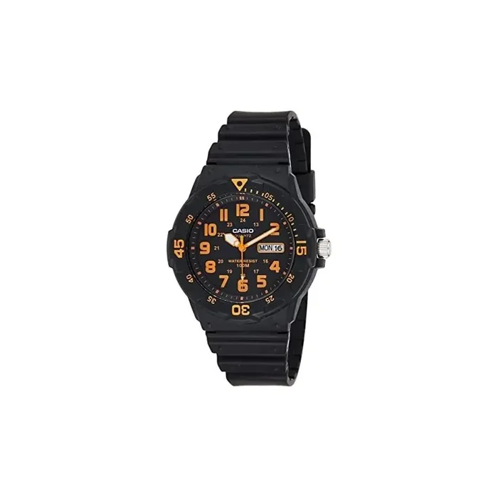 Reloj de Pulsera CASIO MRW-200H-4B Analógico para Hombre Color Naranja Correa Resina