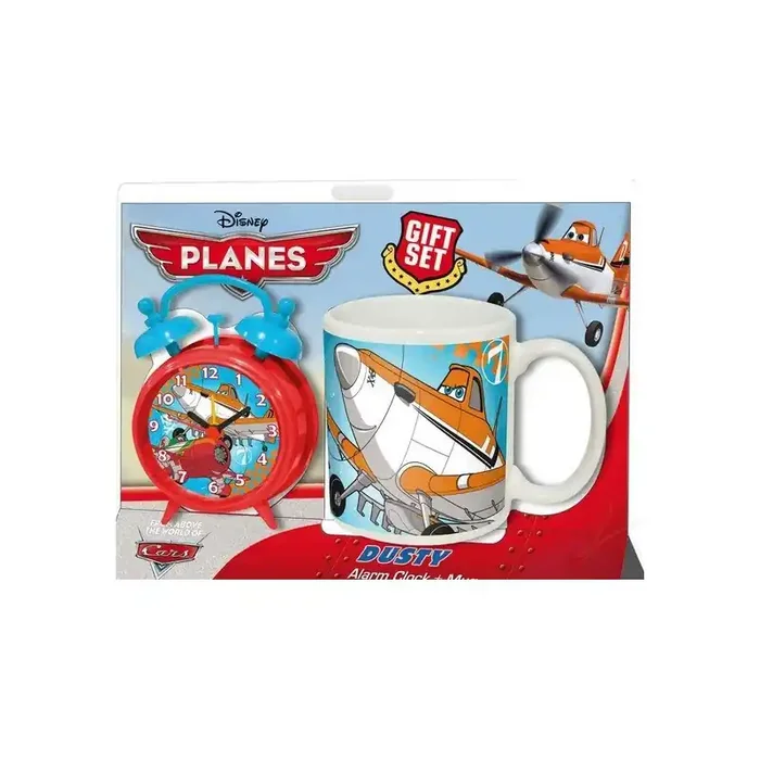 Reloj despertador y taza Dusty Planes Disney – comprar juguetes de planes