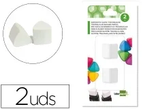 Repuesto goma Liderpapel triangular con sacapuntas blister de 2 unidades 75048