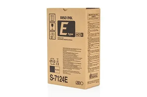 Riso S-7124E Tinta multicopista negro Pack 2 (S4841)