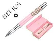 Roller Belius ink dreams aluminio color rosa y verde matcha plateado frase BB302 , rosa verde