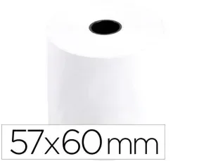 ROLLO SUMADORA TERMICO Q-CONNECT 57 MM ANCHO X 60 MM DIAMETRO SIN BISFENOL A PAPEL DE 70 G/M2