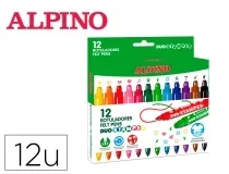 Rotulador Alpino duo stamper caja de 12 unidades colores surtidos AR001059