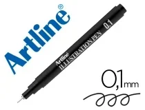 Rotulador Artline calibrado micrometrico negro illustration pen EK281ILN punta poliacetal 0,1mm