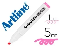 Rotulador Artline Fluorescente Ek660 Rosa Pastel Punta Biselada Ek660b Rp