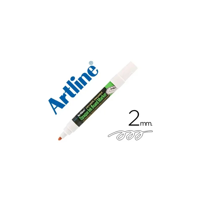 Rotulador artline pizarra epd-4 color blanco opaque ink board punta redonda 2 mm