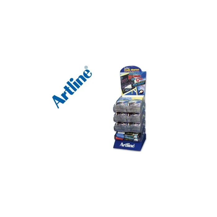 Rotulador artline pizarra verde negra epw-4 expositor de 48 unidades colores surtidos