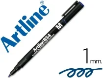 Rotulador Artline Retroproyeccion Punta Fibra Permanente Ek854 Azul Punta Redonda 1 Mm Ek854a