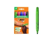 Rotulador Bic kids tattoo sello caja de 5 unidades colores surtidos 516824