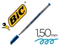 Rotulador Bic Velleda Fino Para Pizarra Azul Punta Redonda 1 Mm 841841
