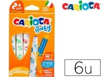 Rotulador Carioca Baby 2 Años Caja 6 Unidades Colores Surtidos 42813