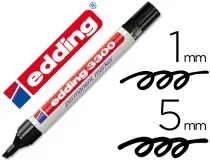 Rotulador Edding Marcador 3300 N.1 Negro Punta Biselada Recargable 330001