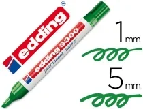 Rotulador Edding Marcador 3300 N.4 Verde Punta Biselada Recargable 330004