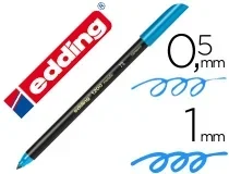 Rotulador Edding Punta Fibra 1200 Azul Claro N.10 Punta Redonda 0.5 Mm 120010