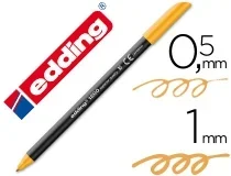 Rotulador Edding Punta Fibra 1200 Naranja Claro N.16 Punta Redonda 0.5 Mm 120016