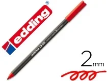 Rotulador Edding Punta Fibra 1300 Rojo Punta Redonda 2 Mm 130002