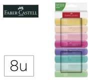 Rotulador Faber-castell Fluorescente Textliner 46 Pastel Estuche 8 Unidades Colores Surtidos 254658