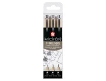 Rotulador Sakura pigma micron negro estuche de 3 unidades POXSDK3