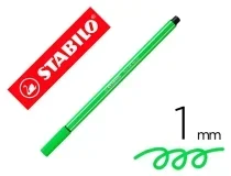 Rotulador Stabilo Acuarelable Pen 68 Verde Neon Punta Gruesa 1mm 68 033 , Verde Fluor