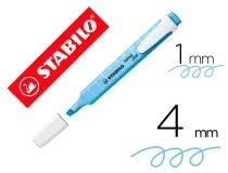 Rotulador Stabilo fluorescente swing cool pastel azul ventoso 275 1128