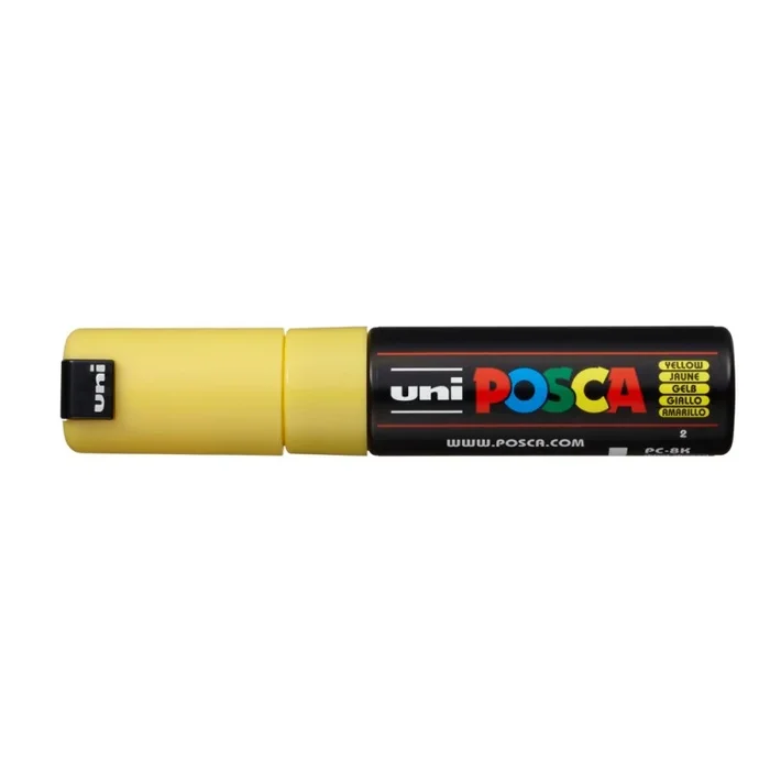 Rotulador uni posca 8 mm pc-8k amarillo