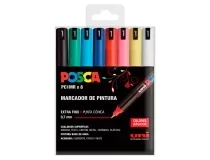 Rotulador uni Posca pc1mr 8c marcador de pintura punta extrafina 0,7 mm 182634684 , surtidos