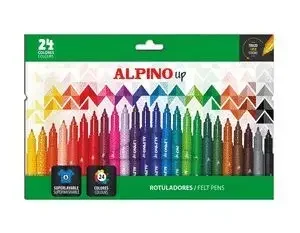 ROTULADORES ALPINO UP PUNTA 1MM 24 COLORES SURTIDO