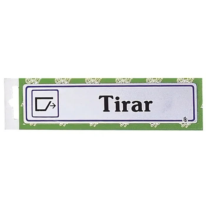 Rotulo «Tirar»