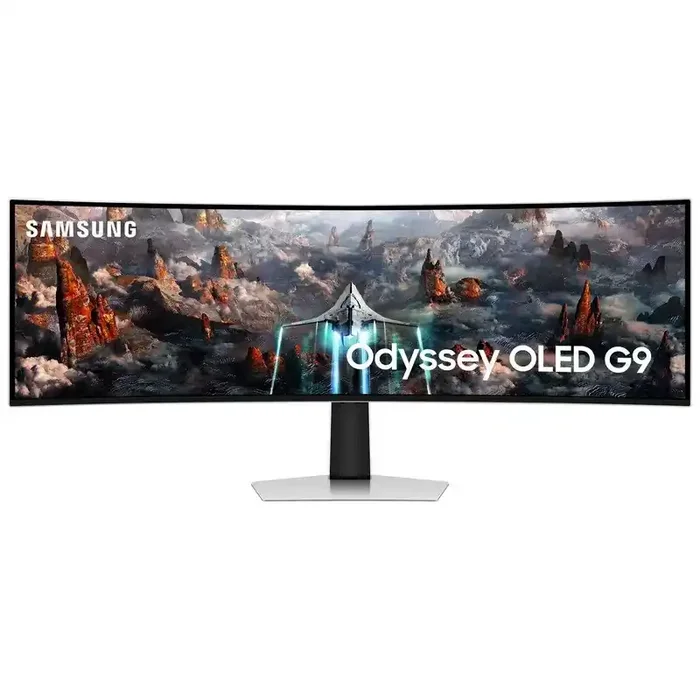 Samsung Odyssey G9 Monitor Curvo 49″ OLED Dual QHD 240Hz FreeSync Premium Pro – Respuesta 0.03ms – 32 9 – USB, HDMI, DisplayPort – VESA 100x100mm