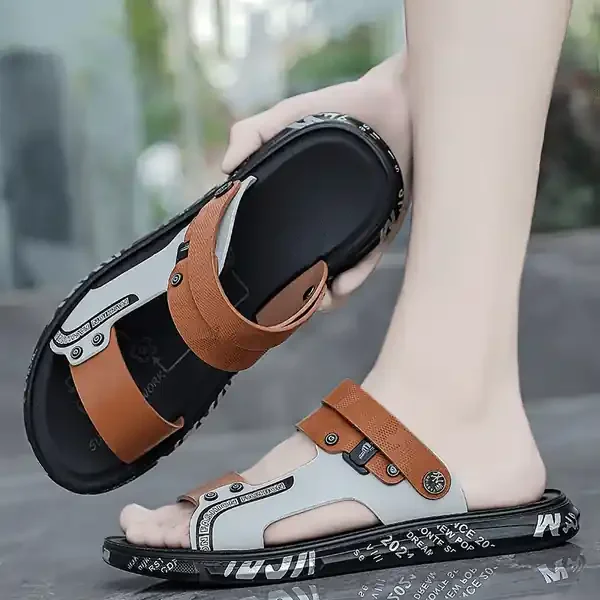Sandalias Hombre Transpirables con Correas Ajustables