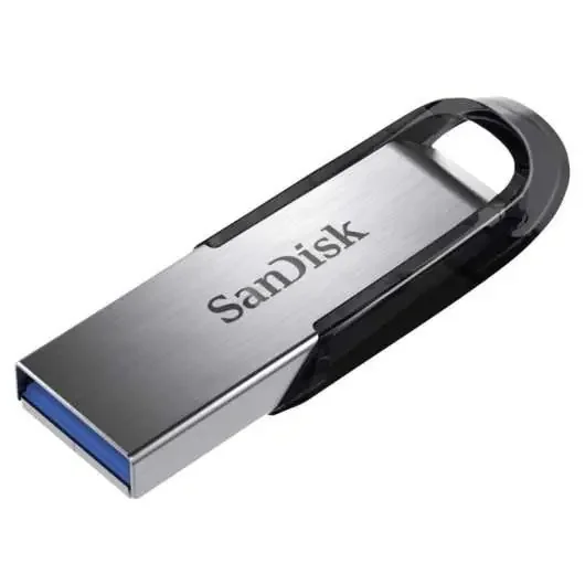 Sandisk Ultra Flair Memoria USB 3.0 256GB – Hasta 150MB/s de Transferencia – Diseño Metalico – Color Acero/Negro (Pendrive)