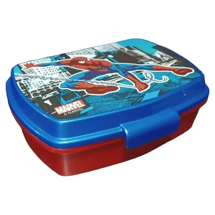 Sandwichera portamerienda Spiderman 16x6x12 cm producto oficial