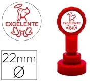 Sello Artline Emoticono Excelente Color Rojo 22 Mm Diametro 11701