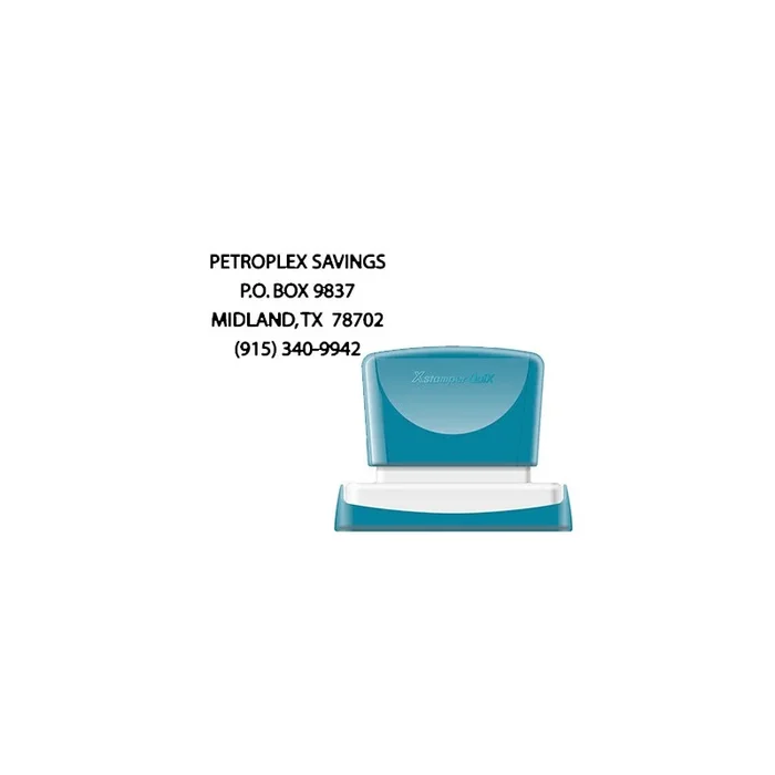 Sello x’stamper quix personalizable color negro medidas 36×61 mm q-16